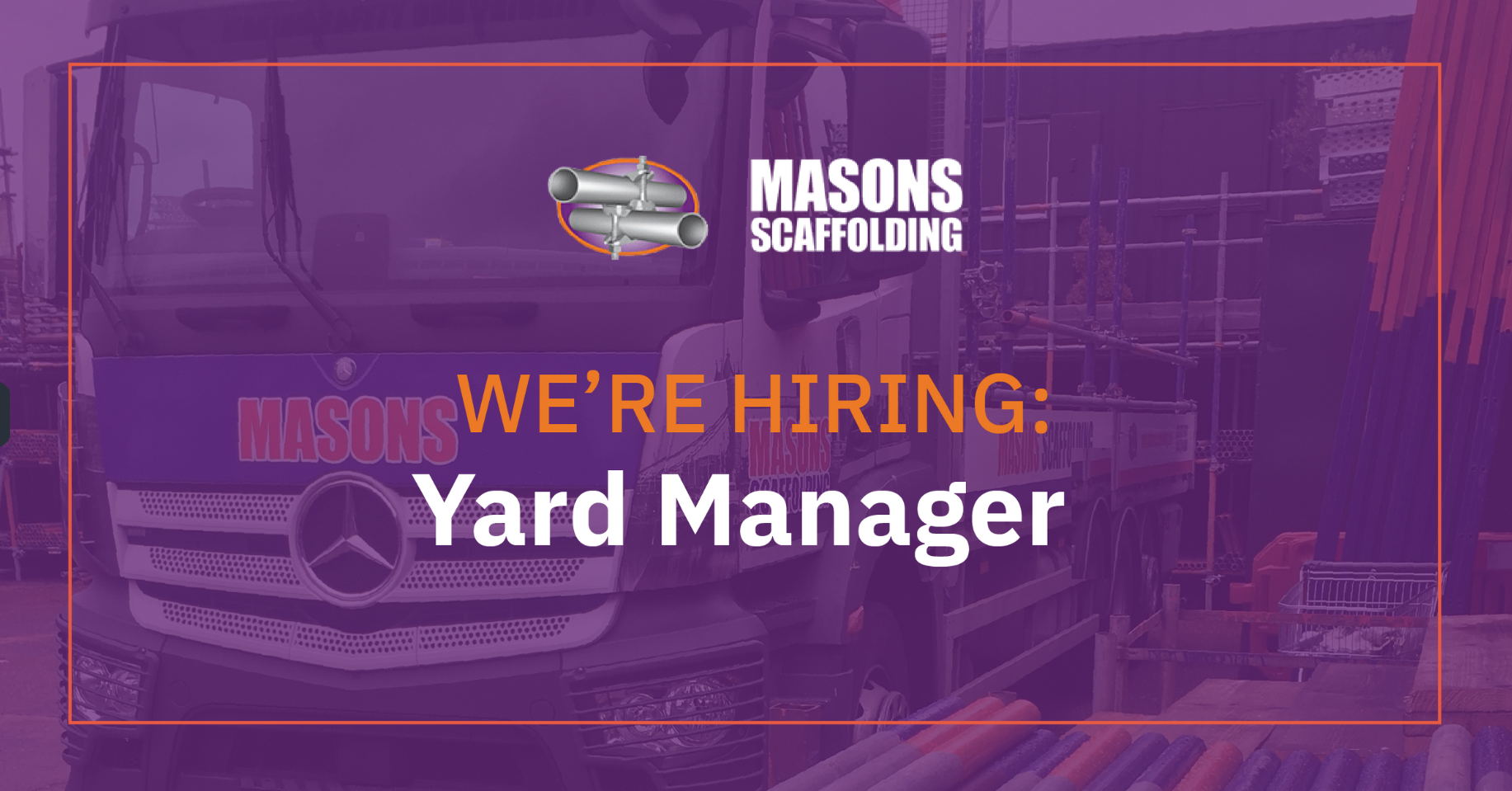 Masons is hiring: Yard Manager